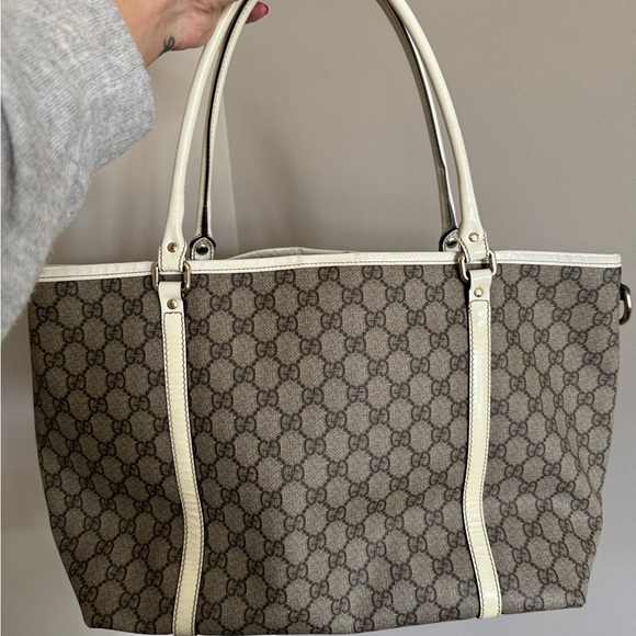 GUCCI GG White Storage Tote Bag - Picture 3 of 4